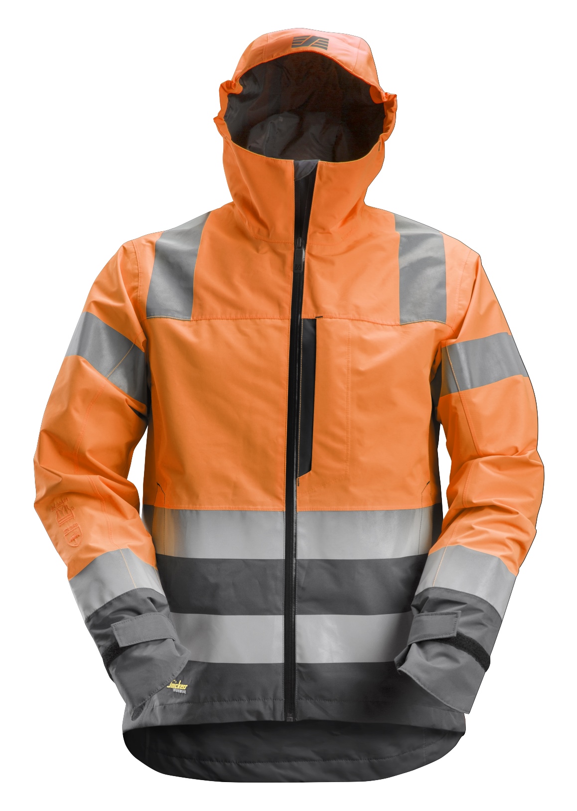 Snickers 1330 - Veste imperméable Shell, haute visibilité, Classe 3