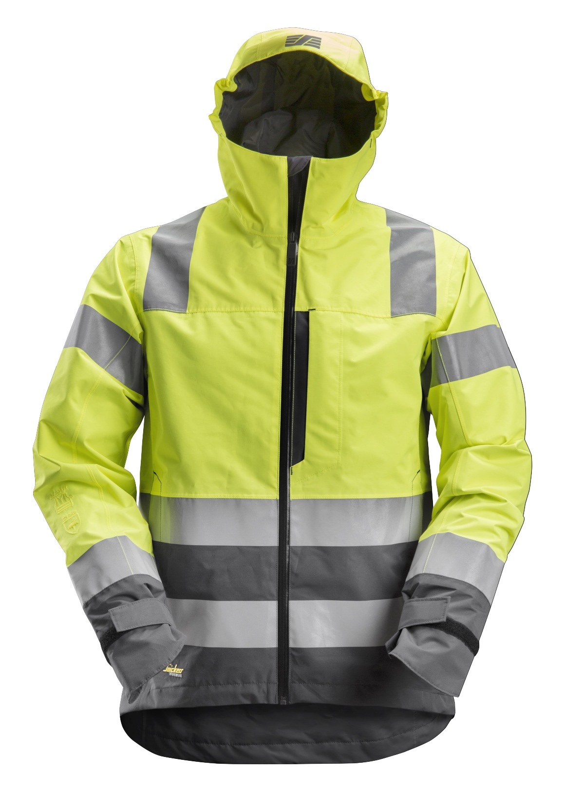 Snickers 1330 - Veste imperméable Shell, haute visibilité, Classe 3